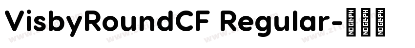 VisbyRoundCF Regular字体转换